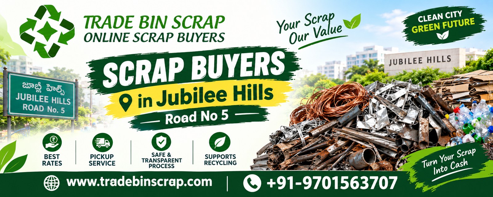 Scrap Buyers in Jublee Hills Road No 5